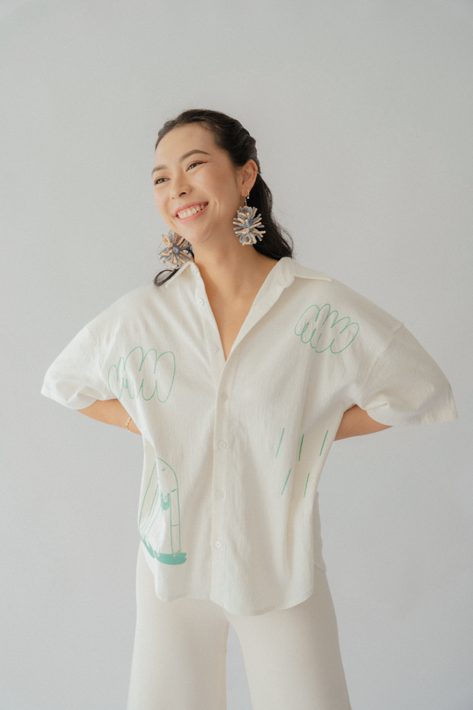 Free To Be Linen Shirt in Beige